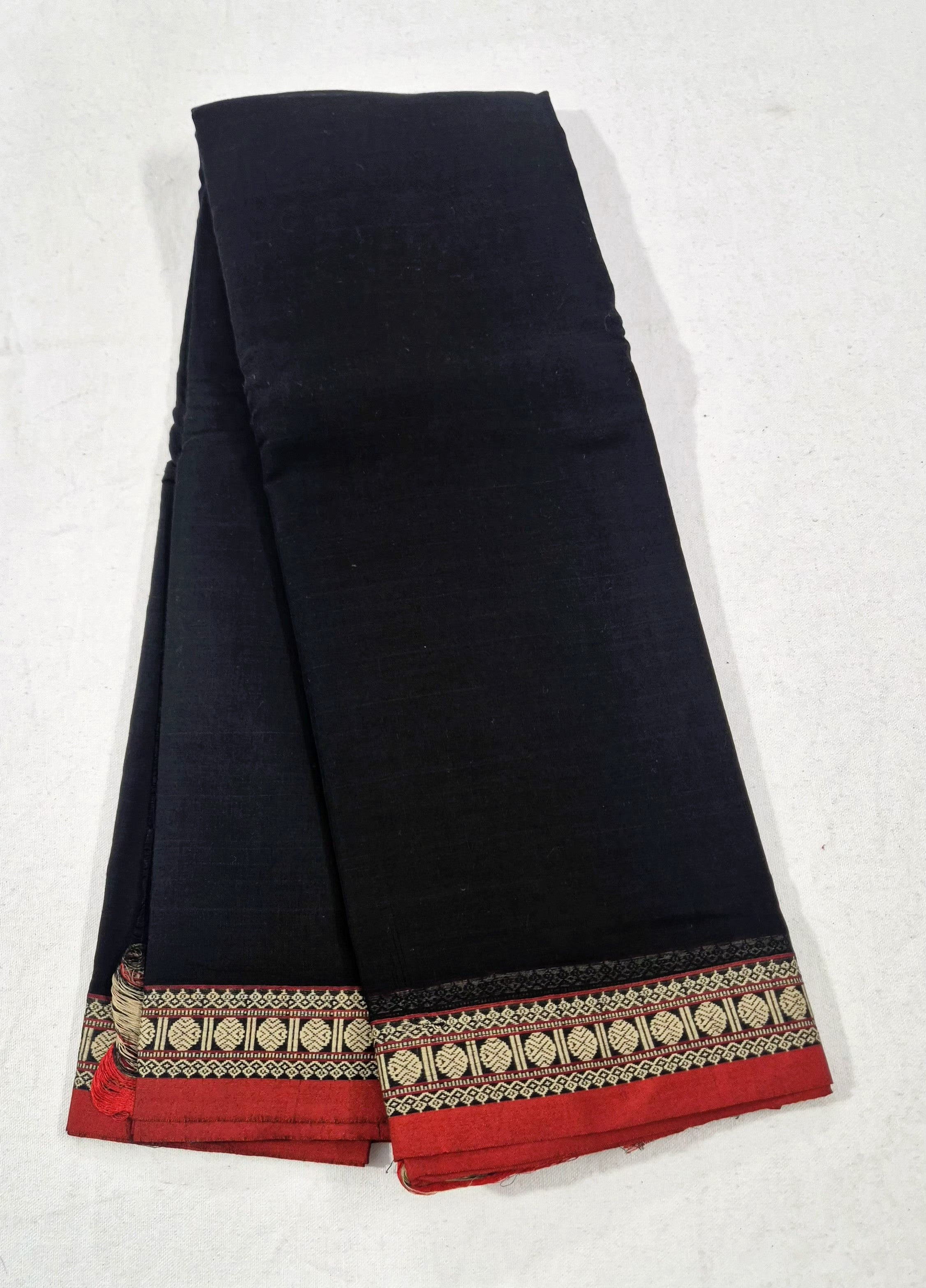 Rudhrakasham Border Narayanpet Saree -BLK