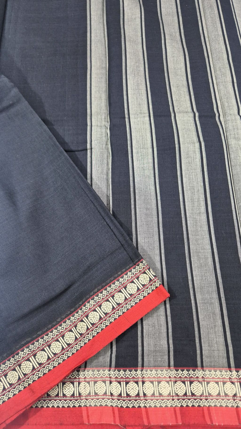 Rudhrakasham Border Narayanpet Saree -BLK