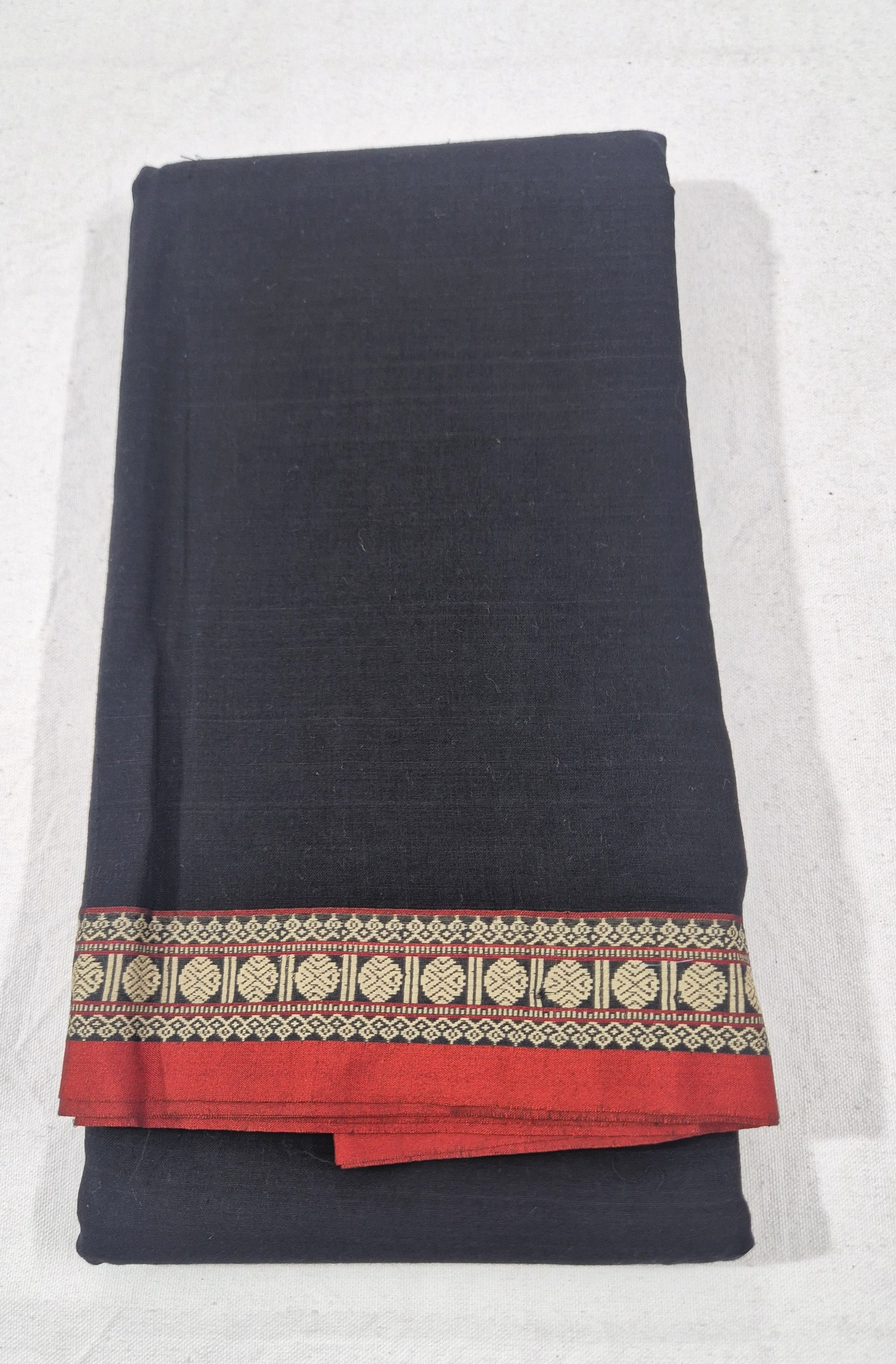 Rudhrakasham Border Narayanpet Saree -BLK