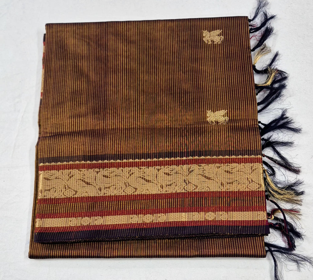 Zari Kissed Silkcotton Saree -BR