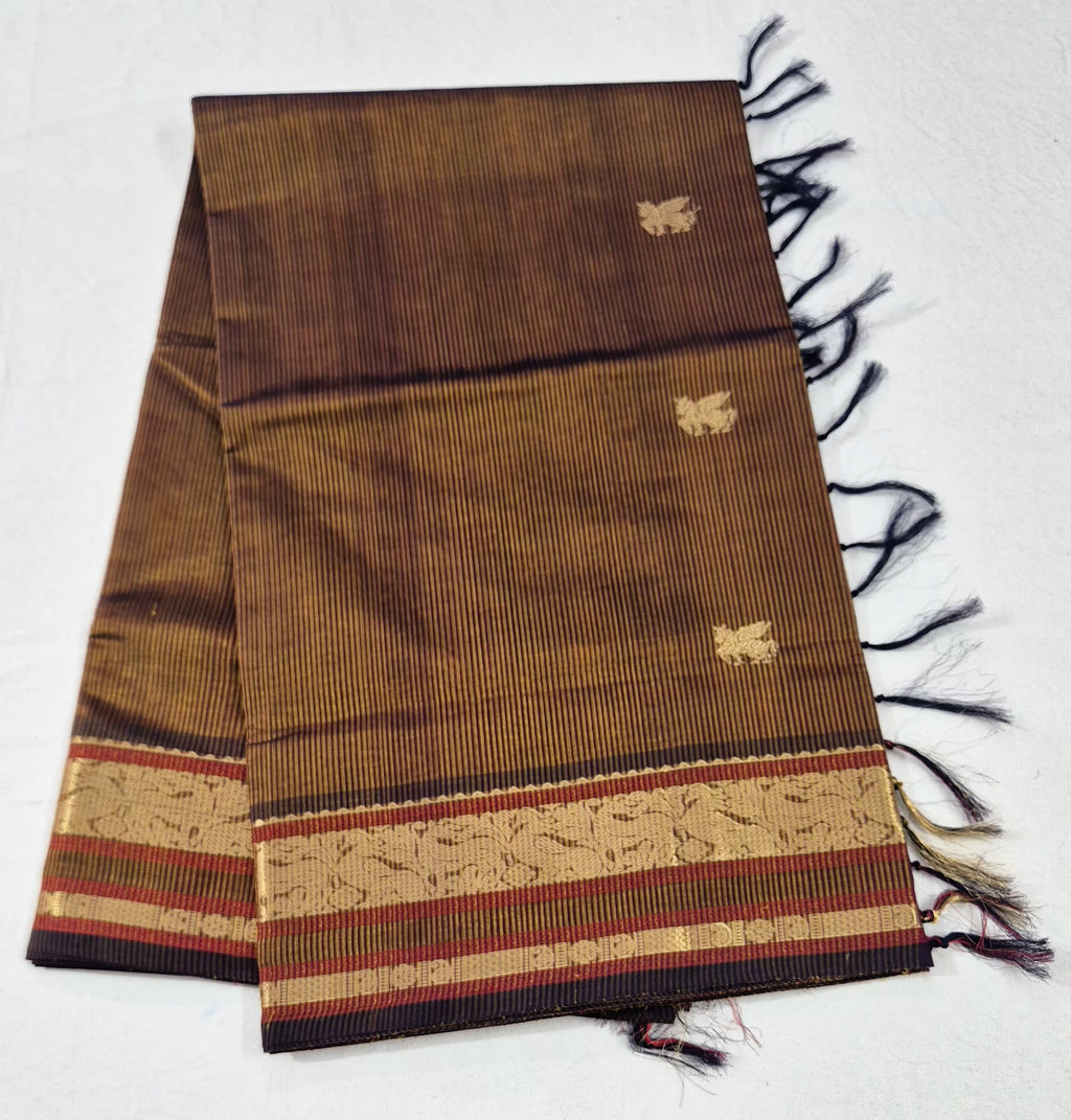 Zari Kissed Silkcotton Saree -BR