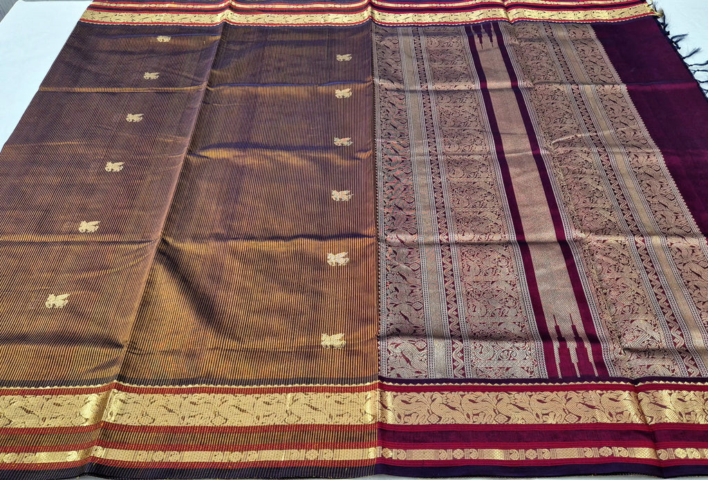Zari Kissed Silkcotton Saree -BR