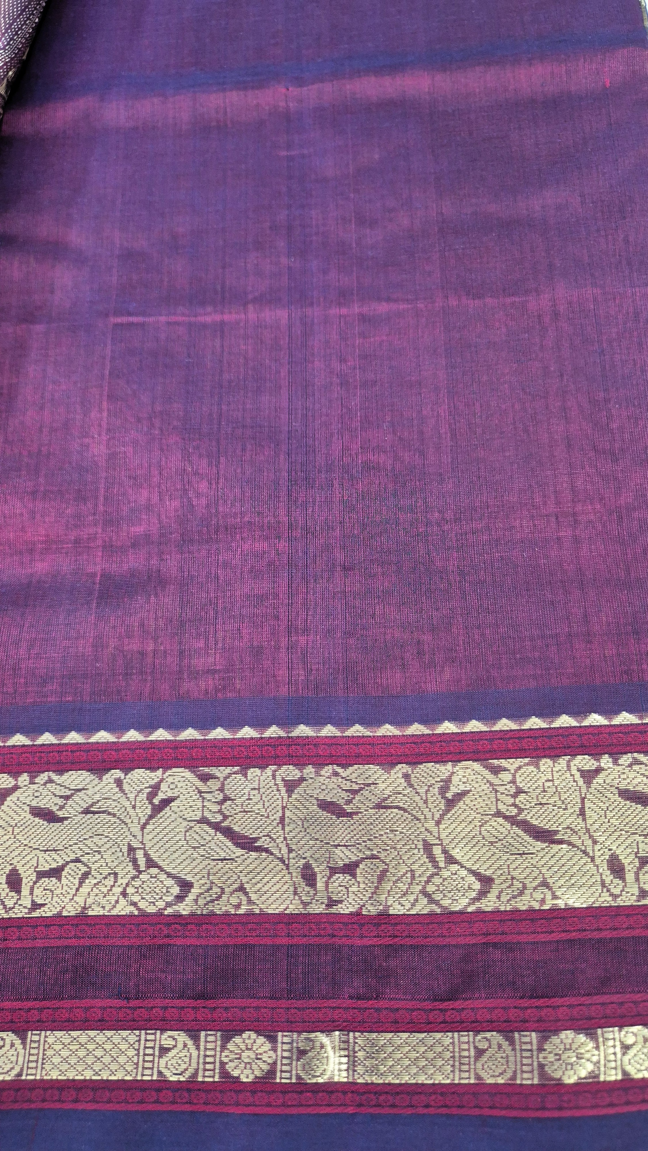 Zari Kissed Silkcotton Saree -BR