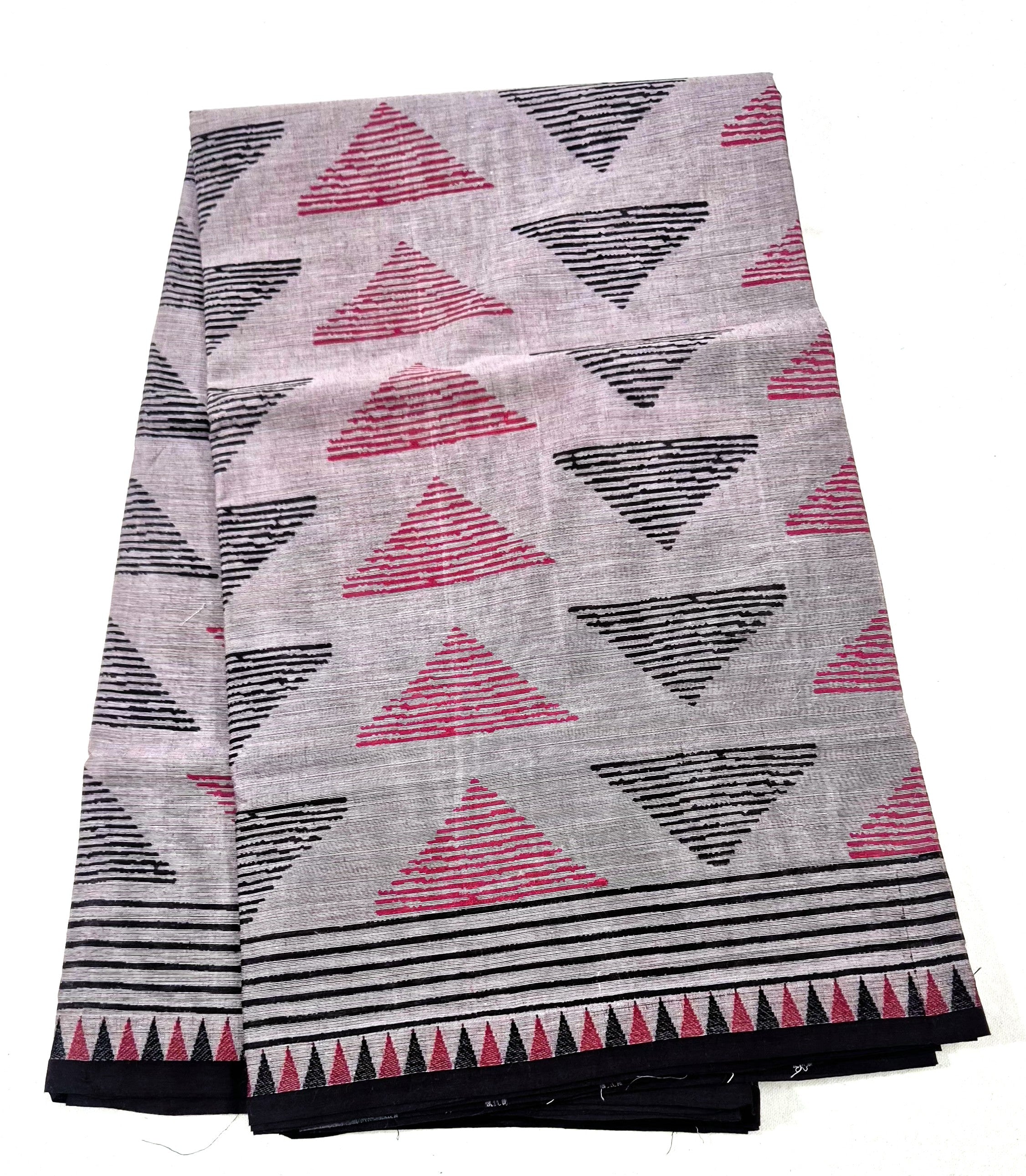 Pure Cotton saree in Handblock prints -BL