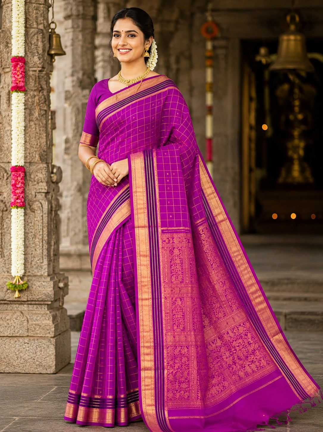 Zari Kissed Silkcotton Saree -55