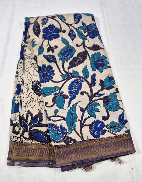 Floral design Kalamkari  Silksaree