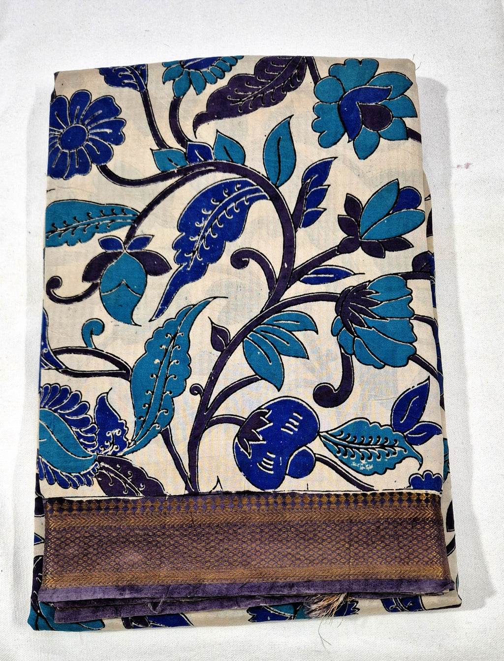 Floral design Kalamkari  Silksaree