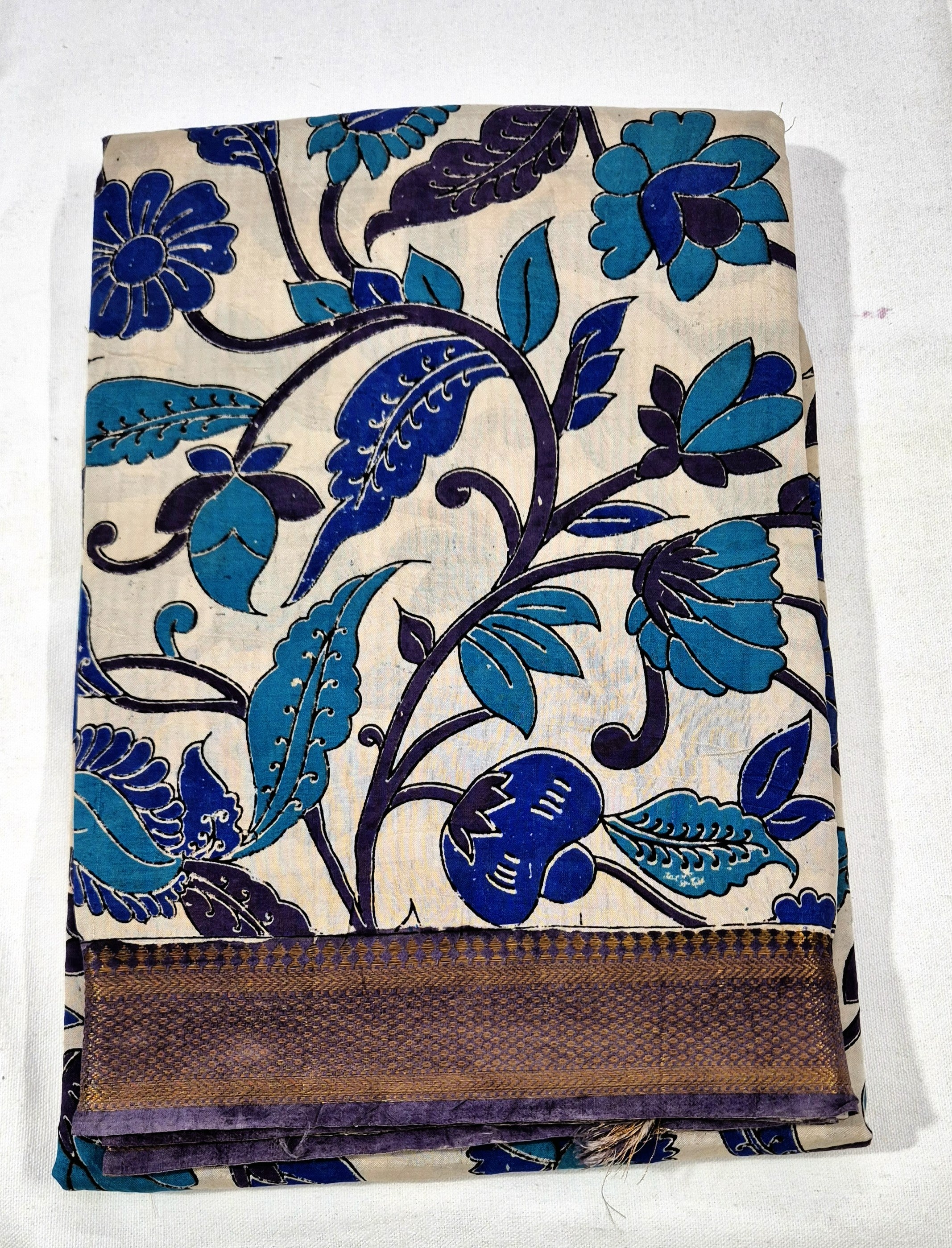 Floral design Kalamkari  Silksaree