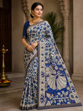 Floral design Kalamkari  Silksaree