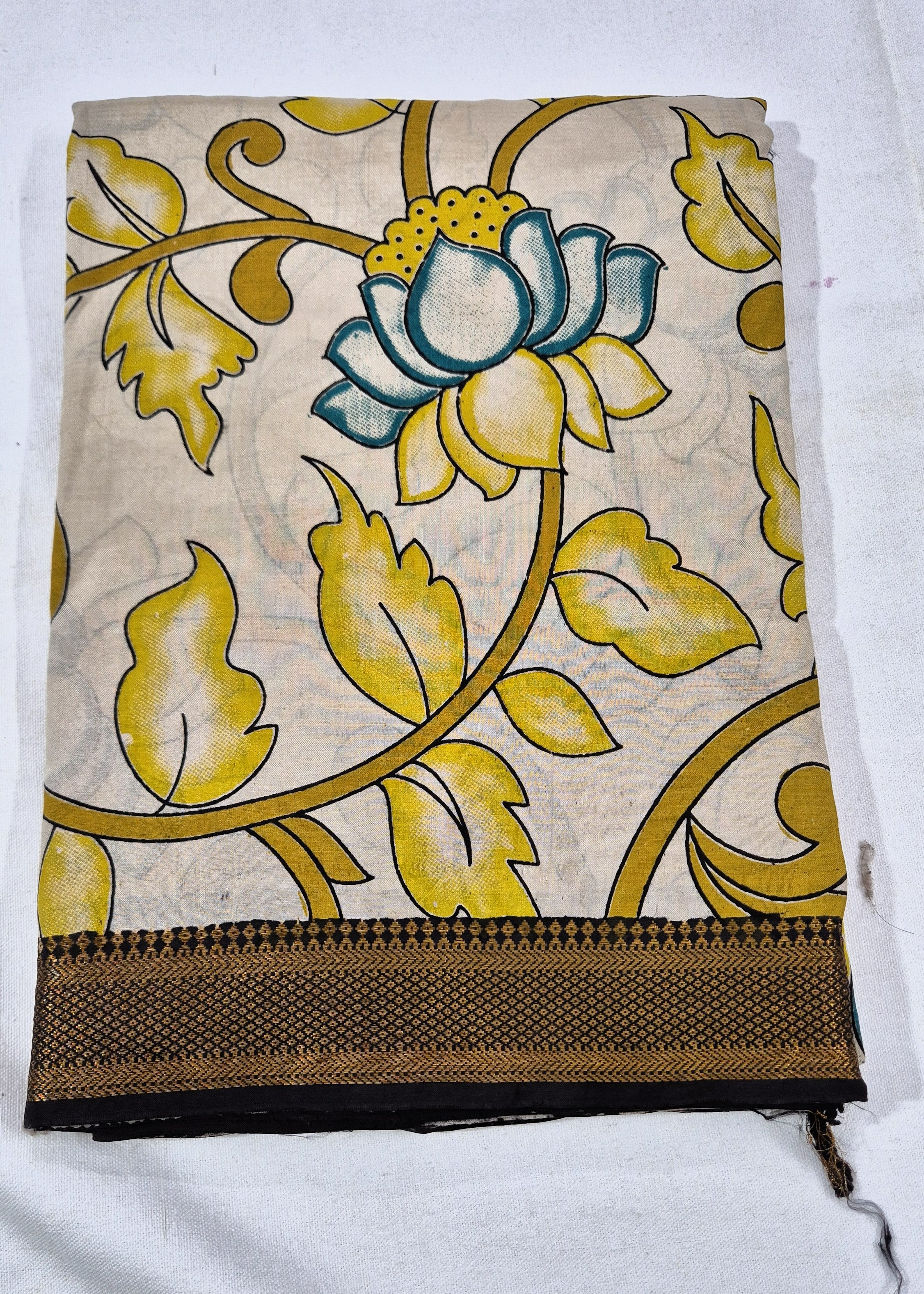 Floral design Kalamkari Silksaree -YL