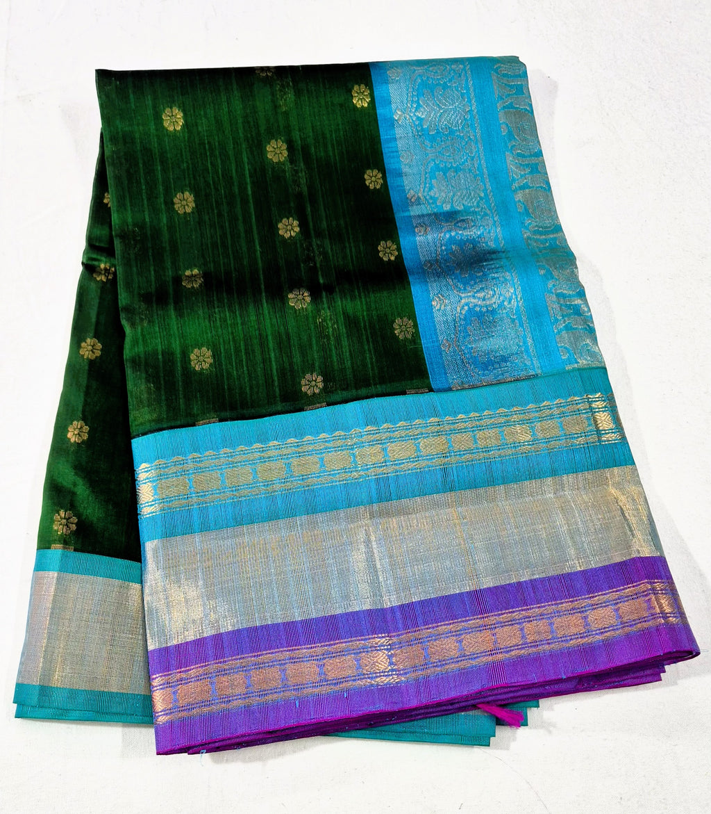 Korvai Long Border Silkcotton saree -50