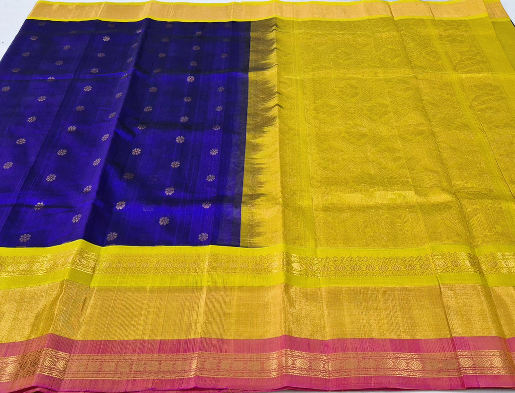Korvai Long Border Silkcotton saree