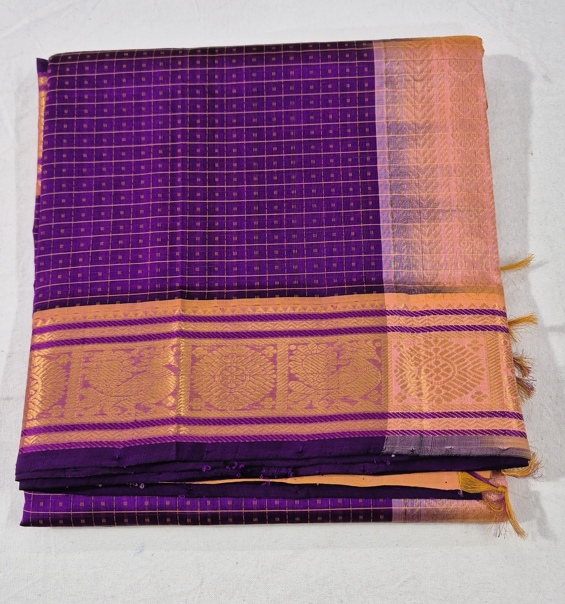 Lakshdeepam Silkcotton Saree -PURPLE