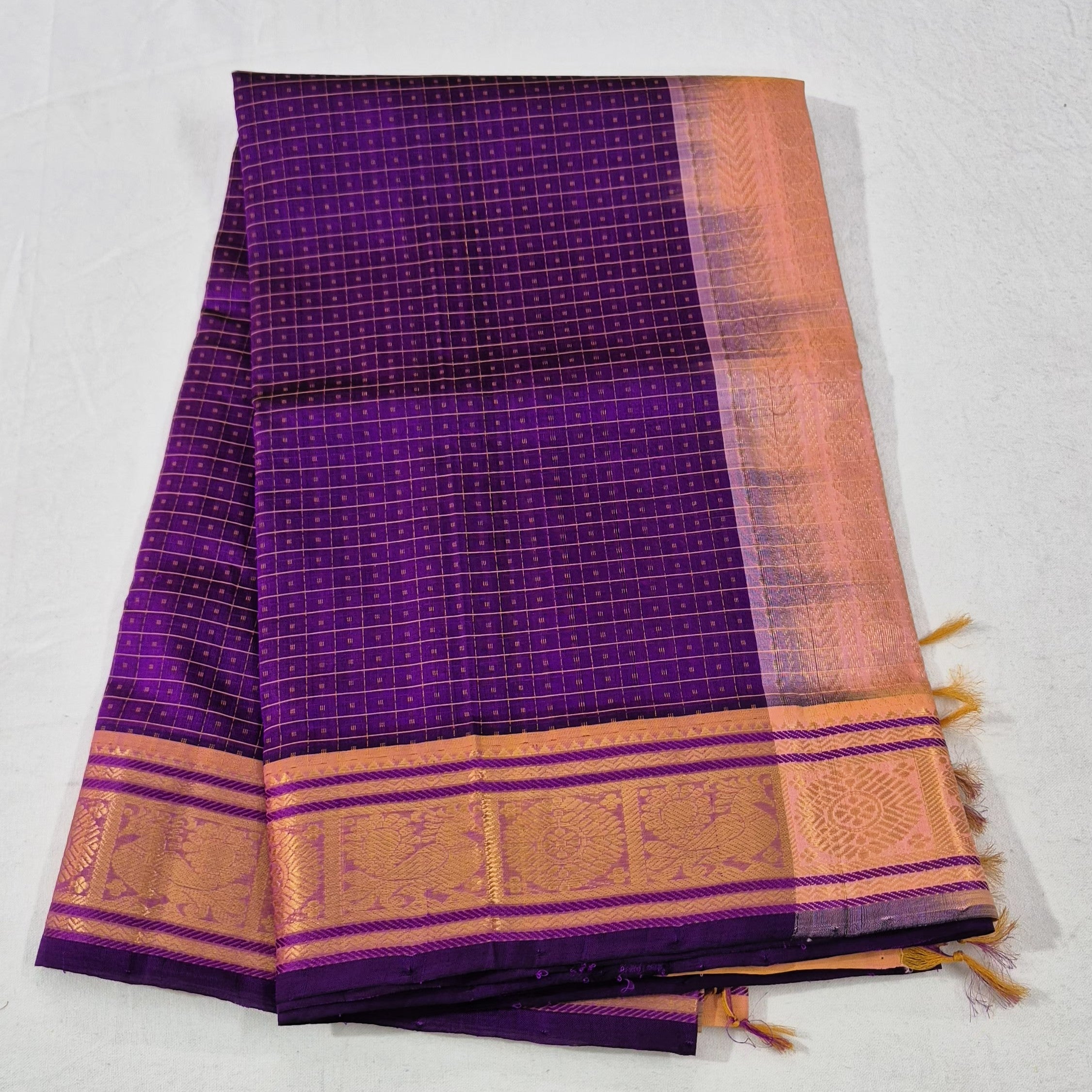 Lakshdeepam Silkcotton Saree -PURPLE