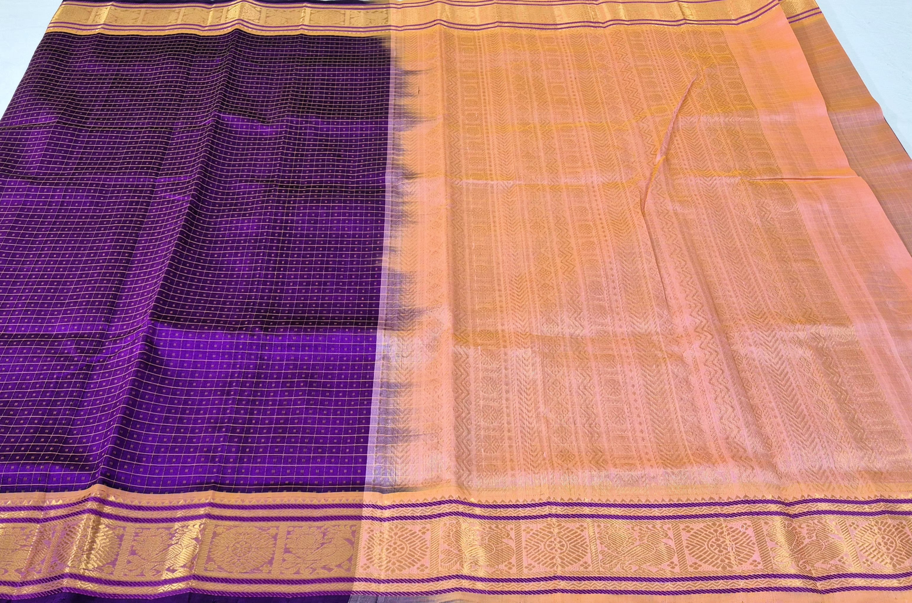 Lakshdeepam Silkcotton Saree -PURPLE