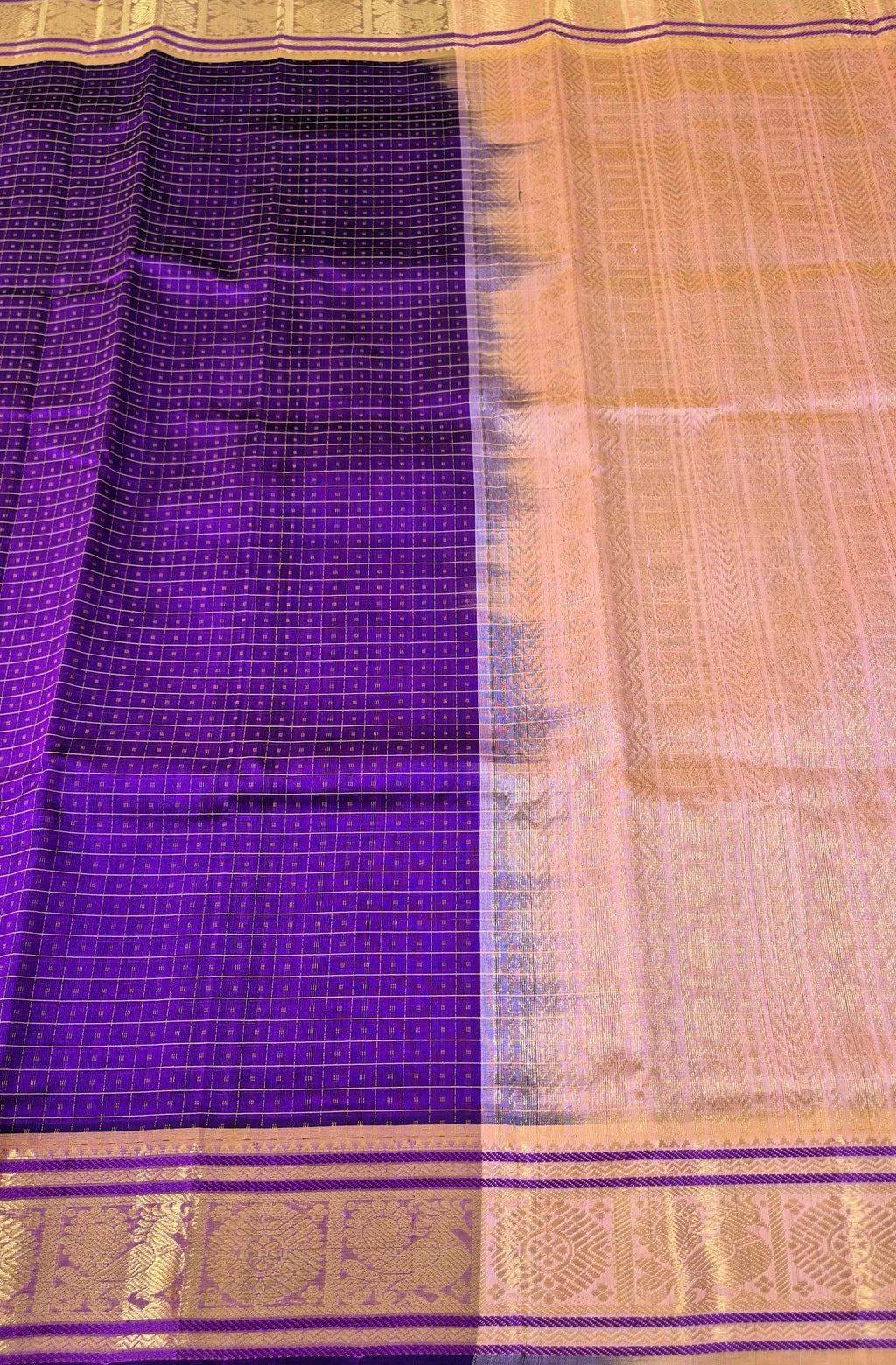 Lakshdeepam Silkcotton Saree -PURPLE