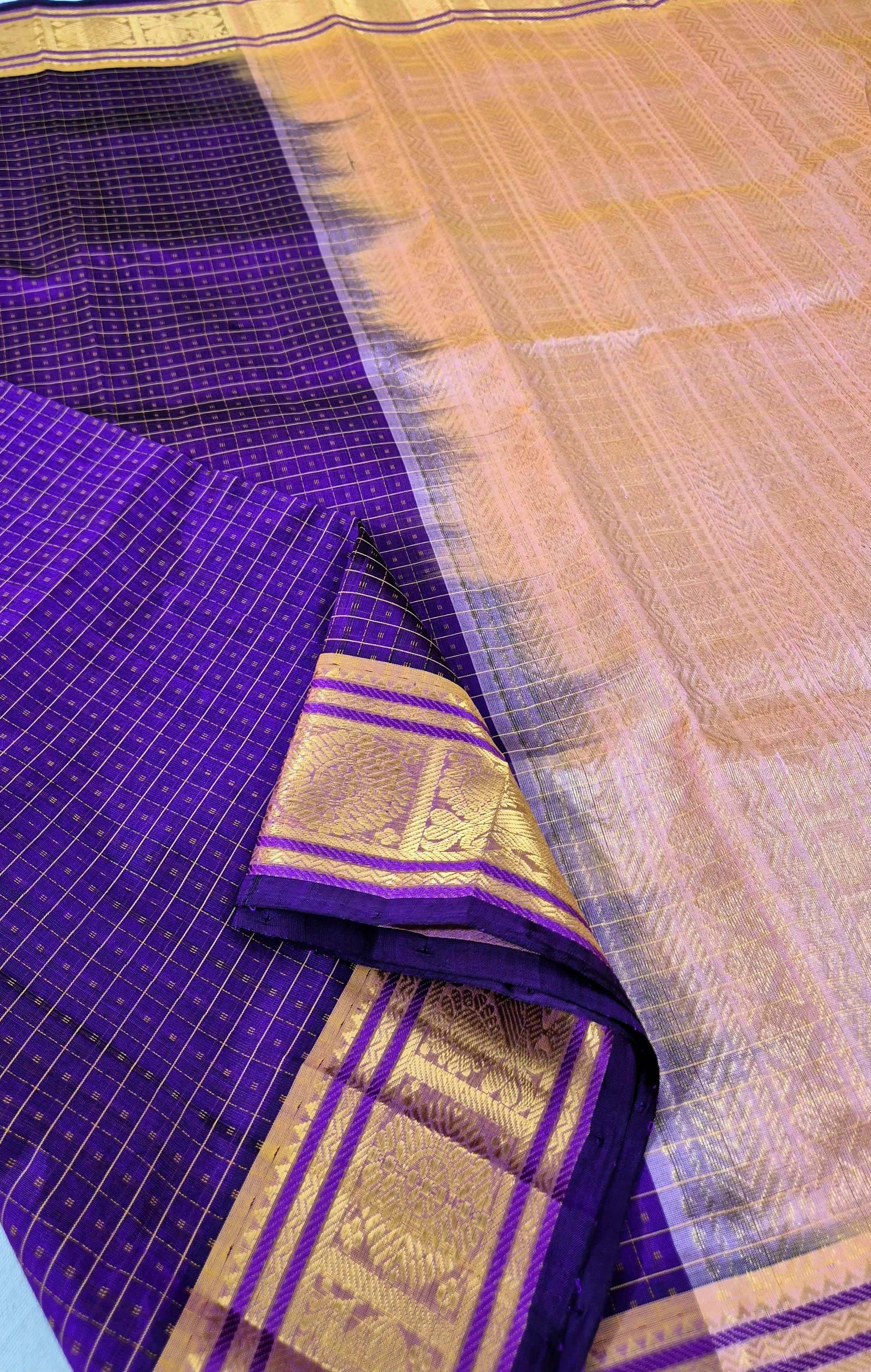 Lakshdeepam Silkcotton Saree -PURPLE
