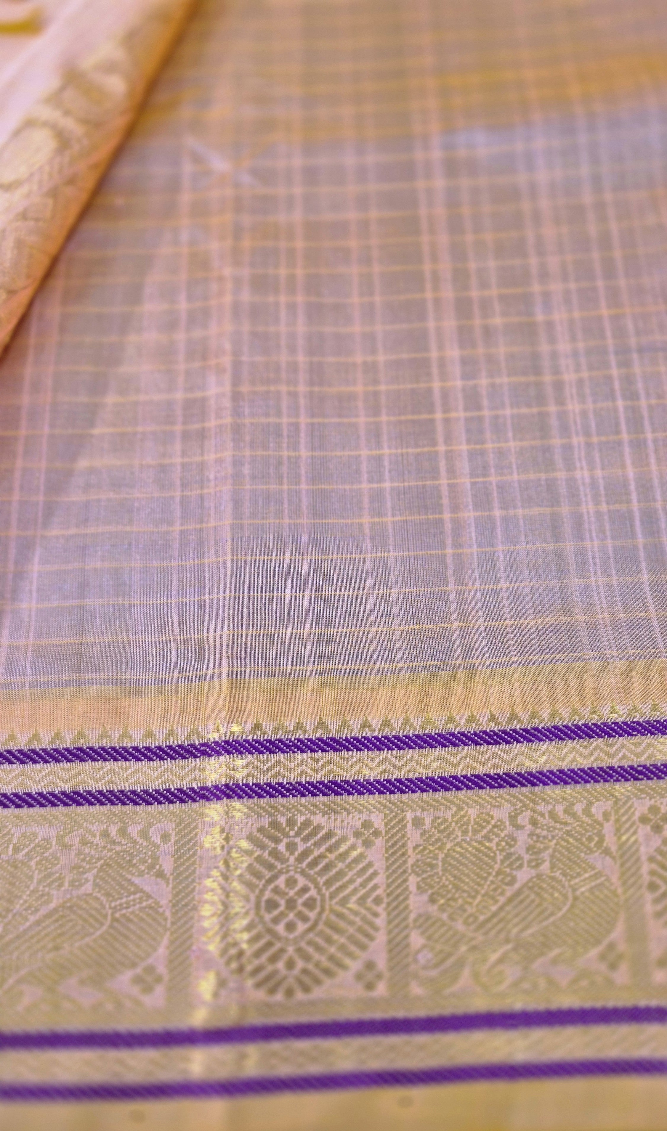 Lakshdeepam Silkcotton Saree -PURPLE