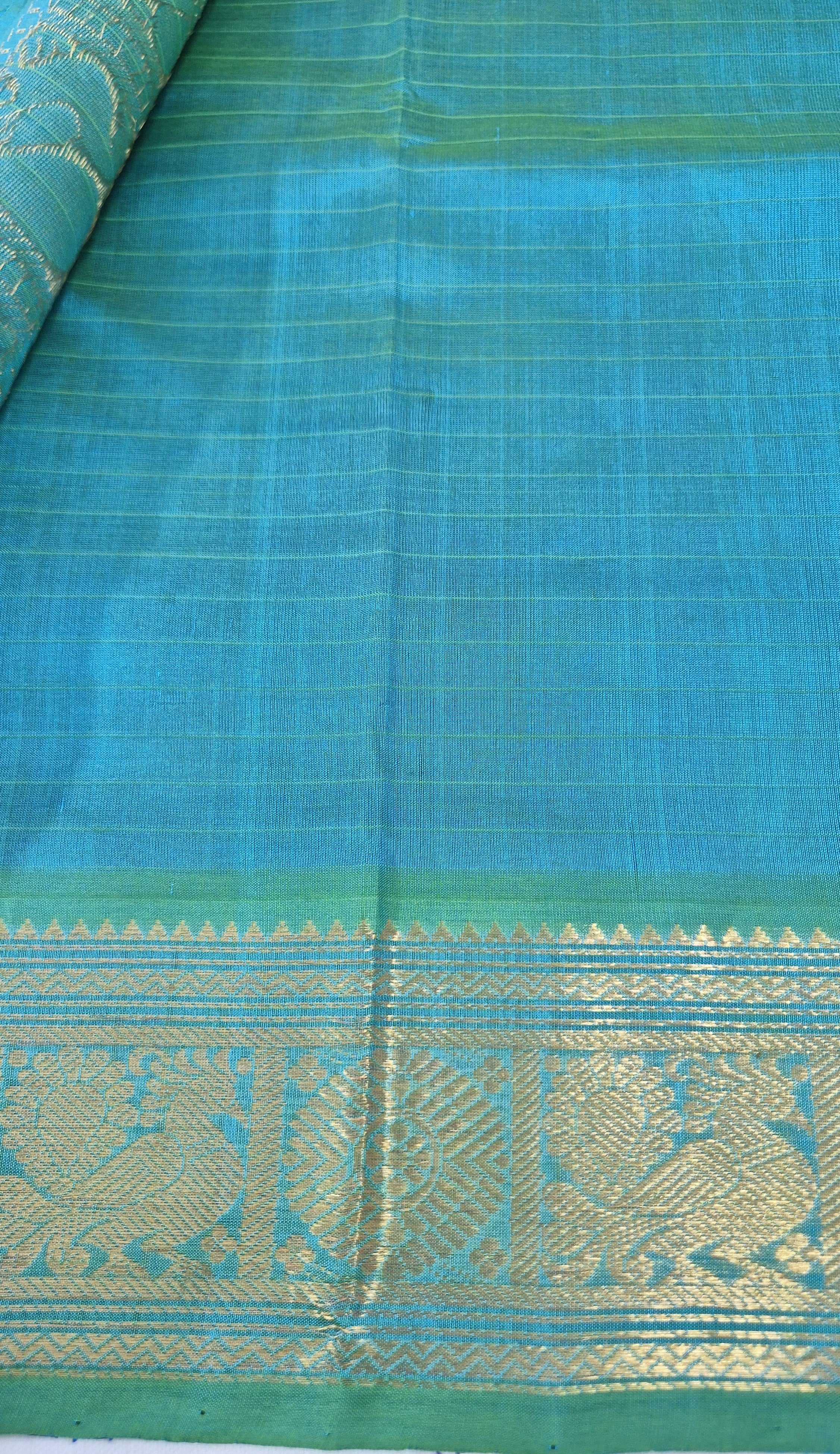 Royal Blue Lakshadeepam Silkcotton Saree