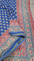 Mul Cotton Saree - NAVY