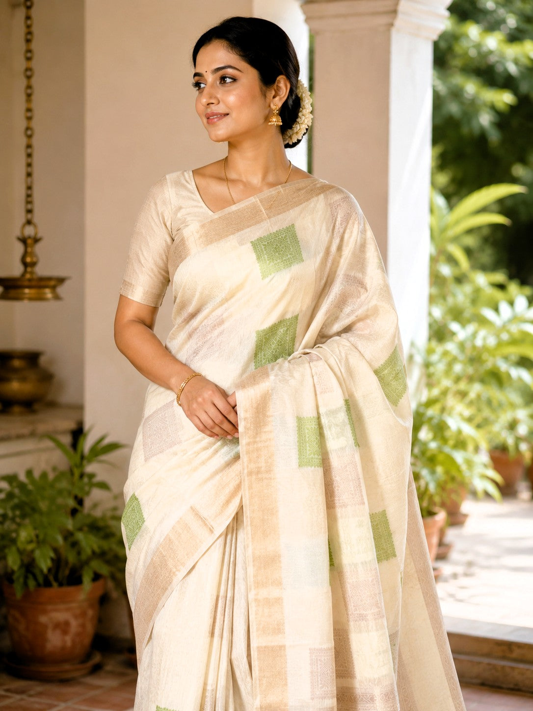 Handloom Kora Silkcotton -360
