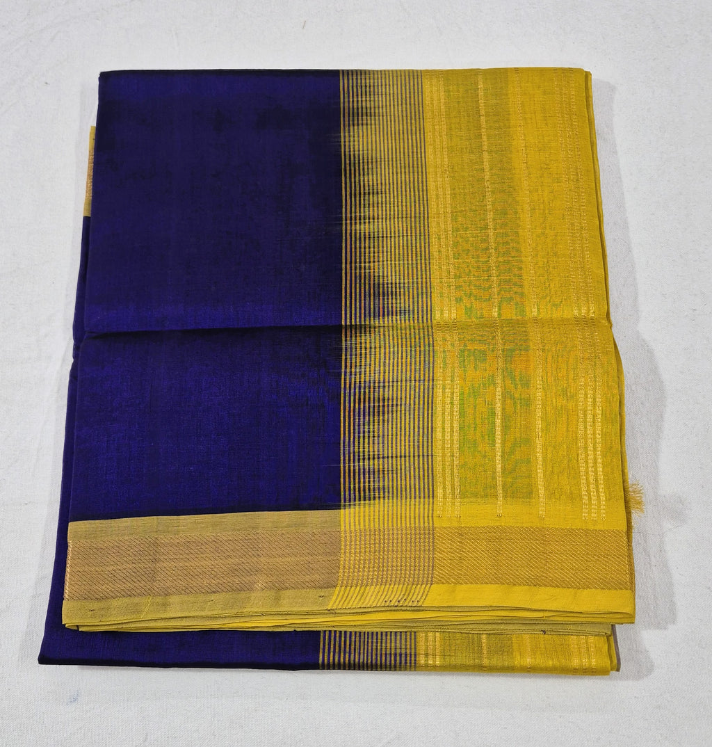 Royal blue Silkcotton saree