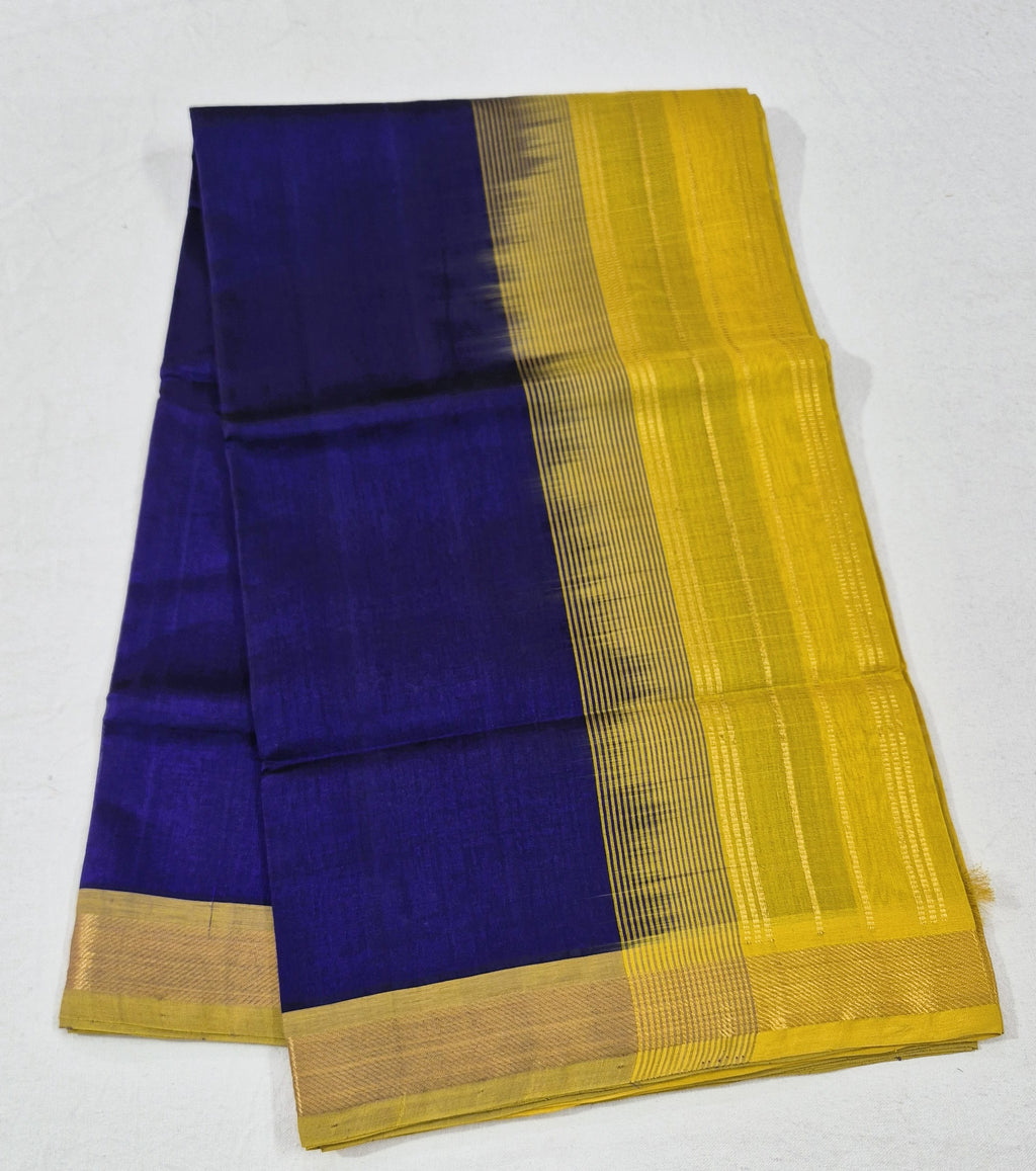 Royal blue Silkcotton saree