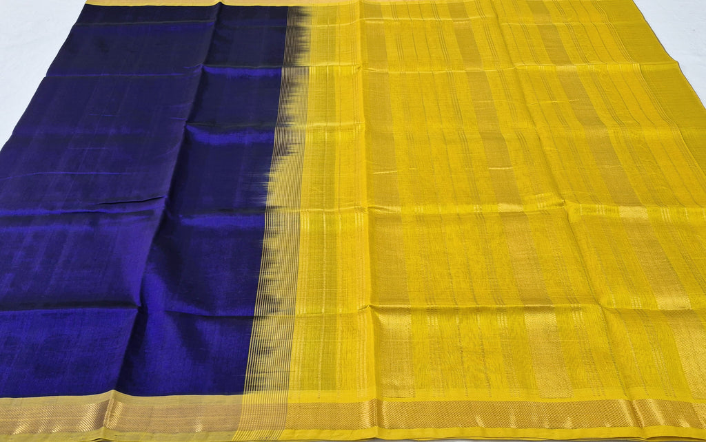 Royal blue Silkcotton saree