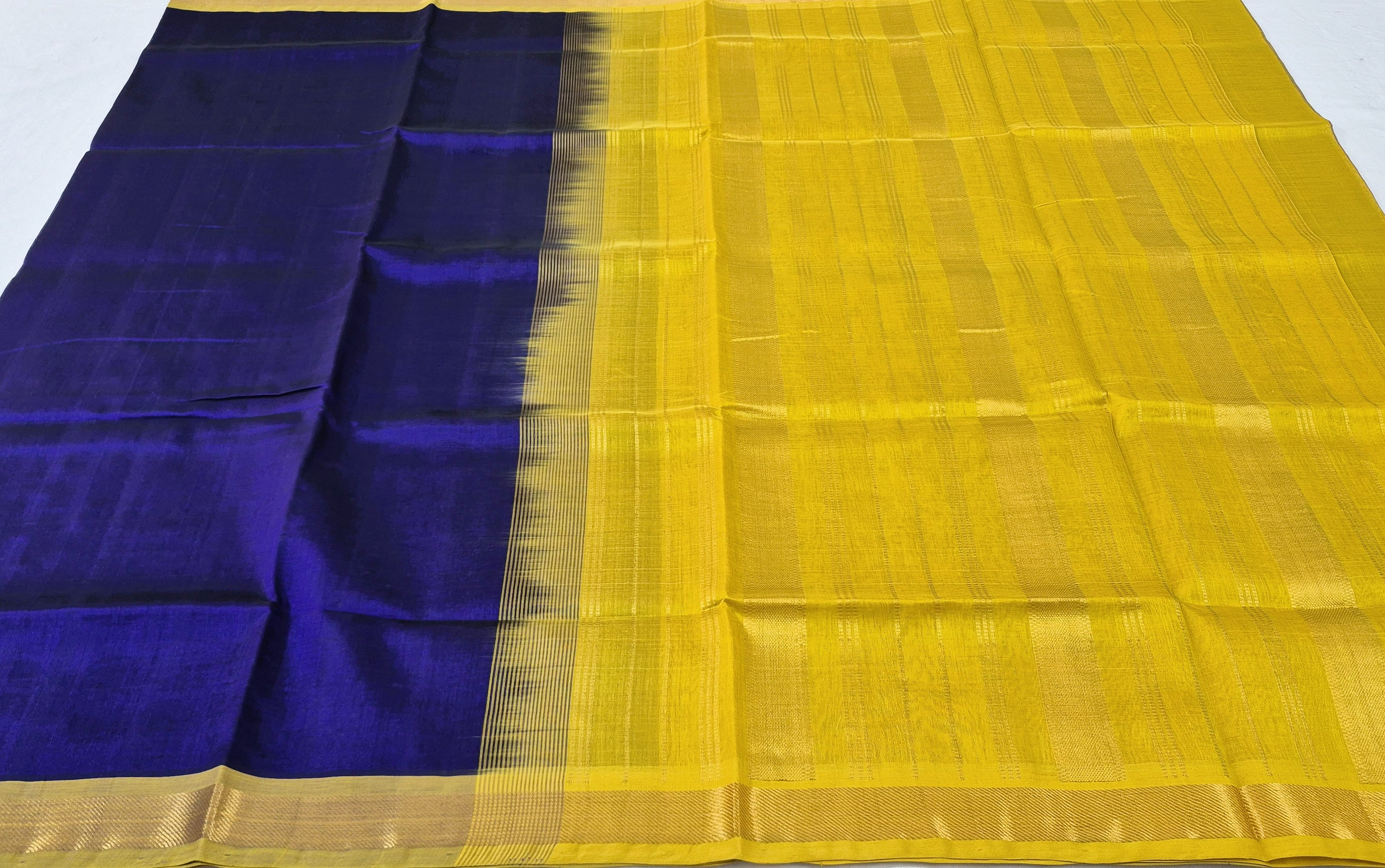 Royal blue Silkcotton saree