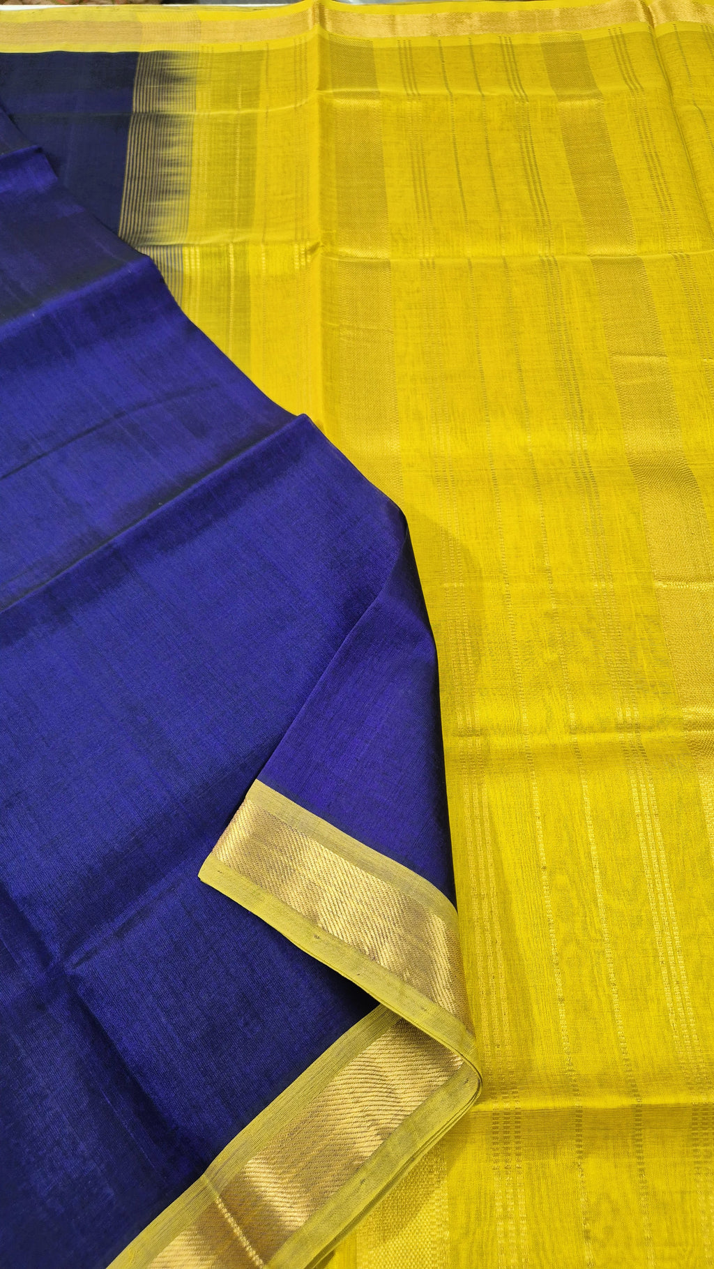 Royal blue Silkcotton saree