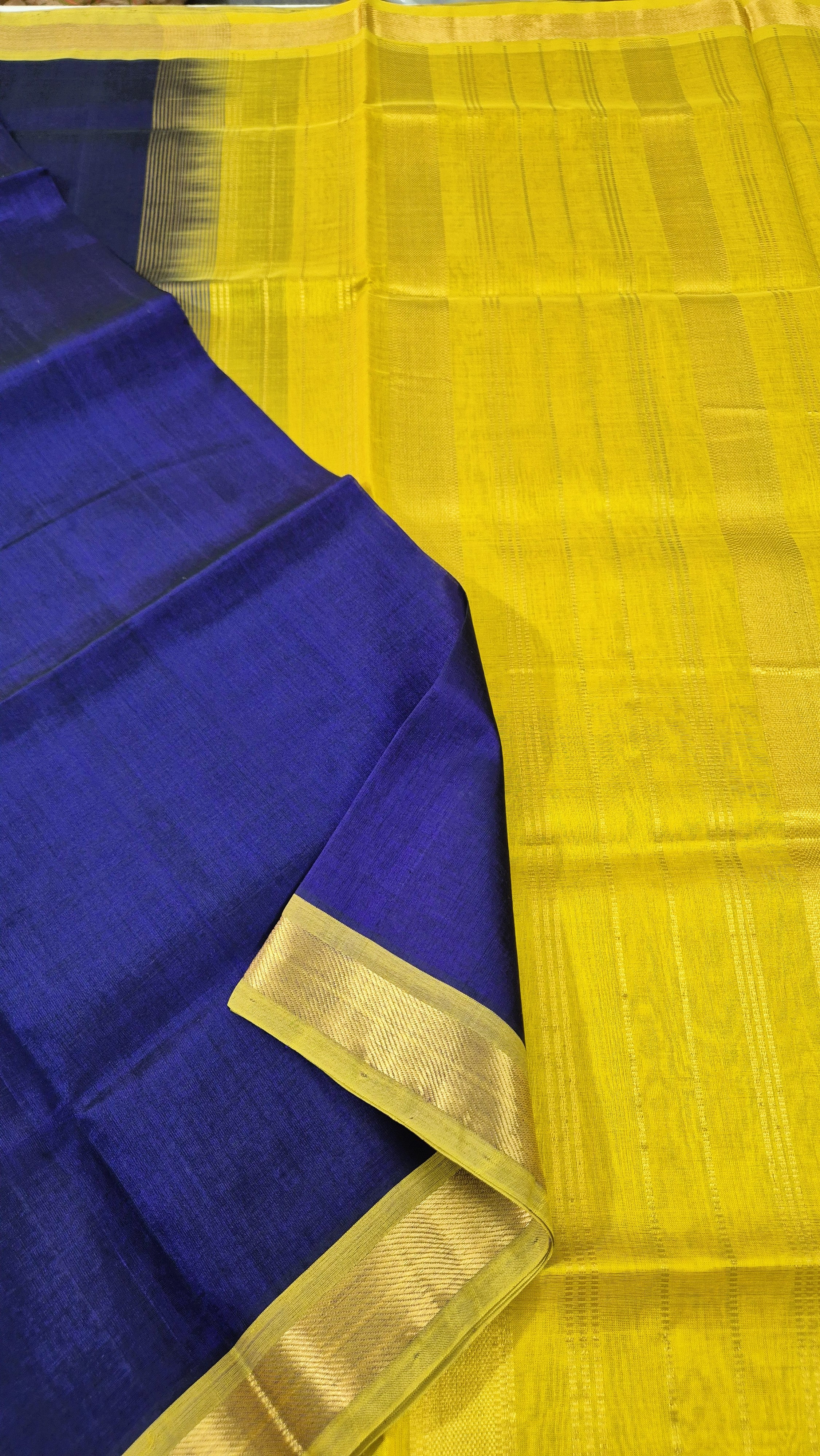 Royal blue Silkcotton saree
