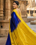 Royal blue Silkcotton saree