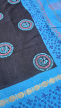 Sungudi Handblock Printed saree -23