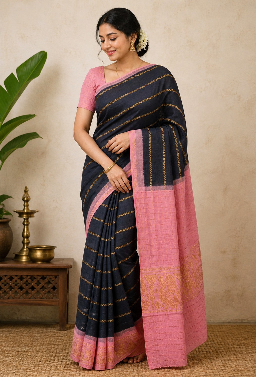 Velthari Sungudi Cotton saree -20