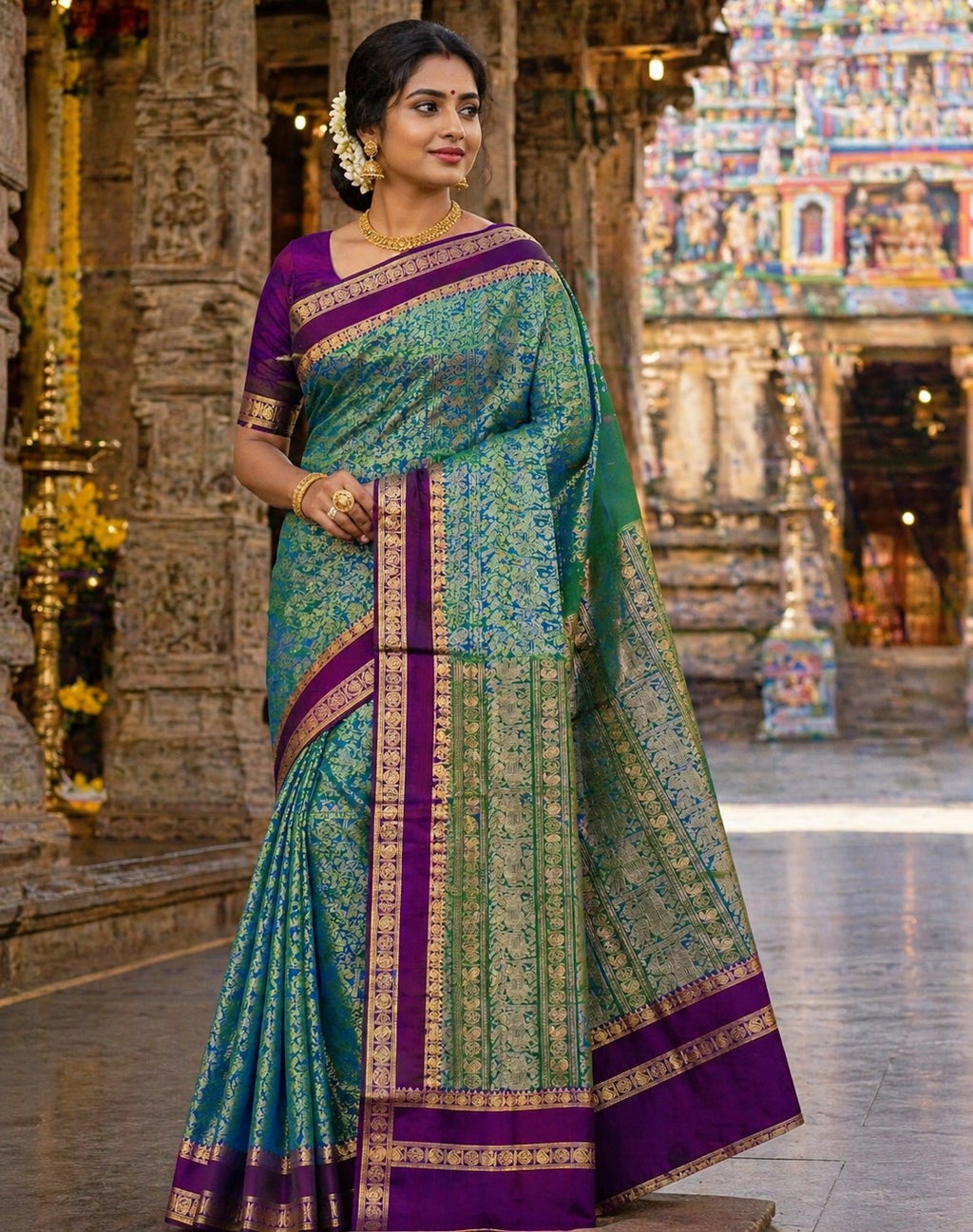Vanasingaram Silkcotton Saree -20
